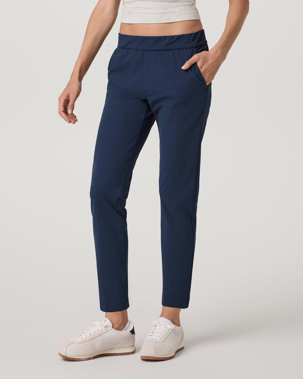 Vuori Miles Elastic Waist Ankle Pants Navy Size Small